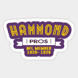 Hammond Pros Clean Sticker